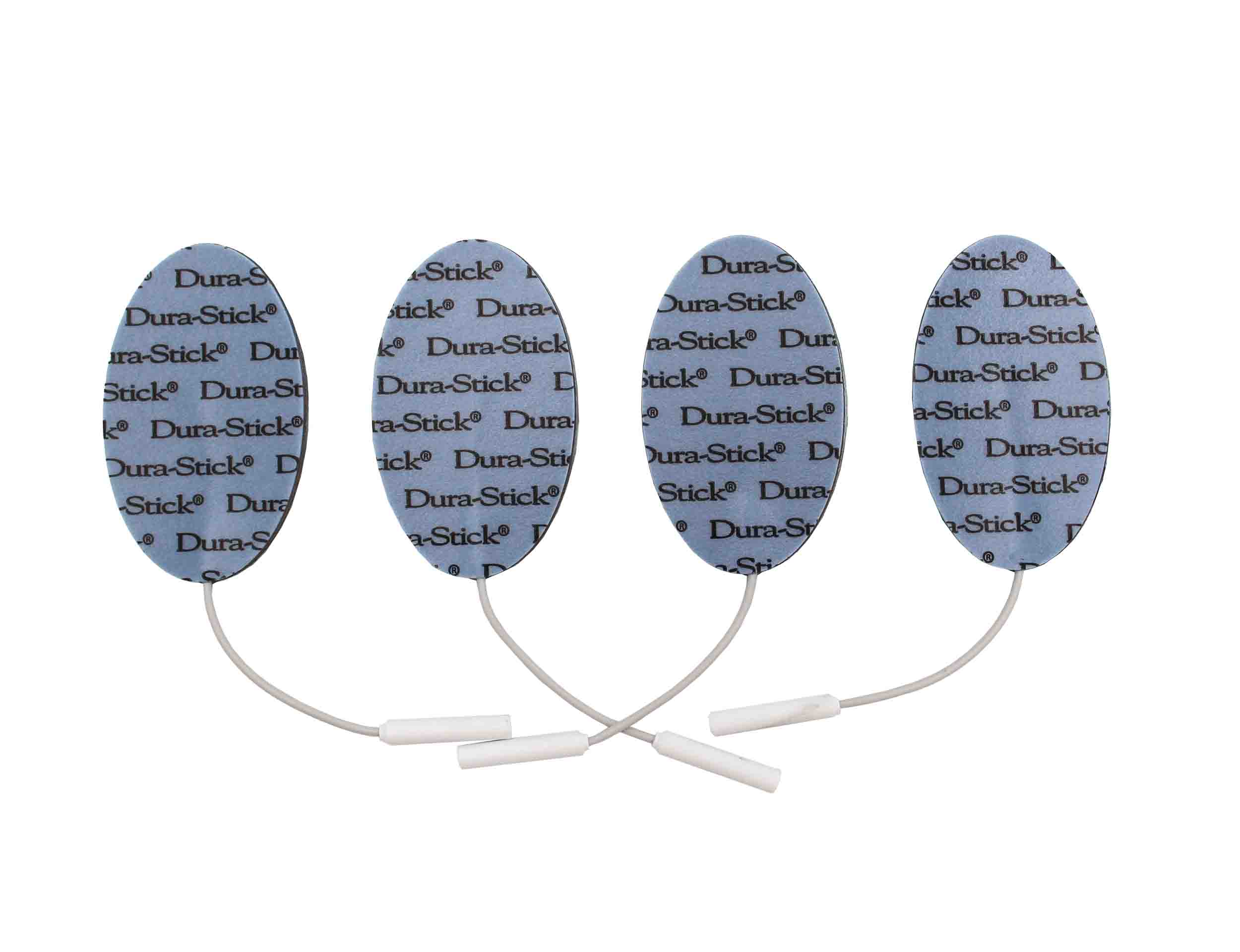 DURA-STICK Plus Elektroden, Schaumstoff oval, 4 x 6 cm, 4 Stück
