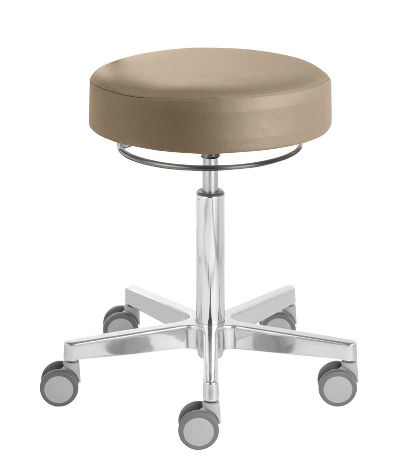 Arbeitshocker comfort, Aluminium-Fußkreuz, Hubbereich: 53 - 73 cm