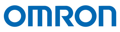Logo der Marke Omron in blau