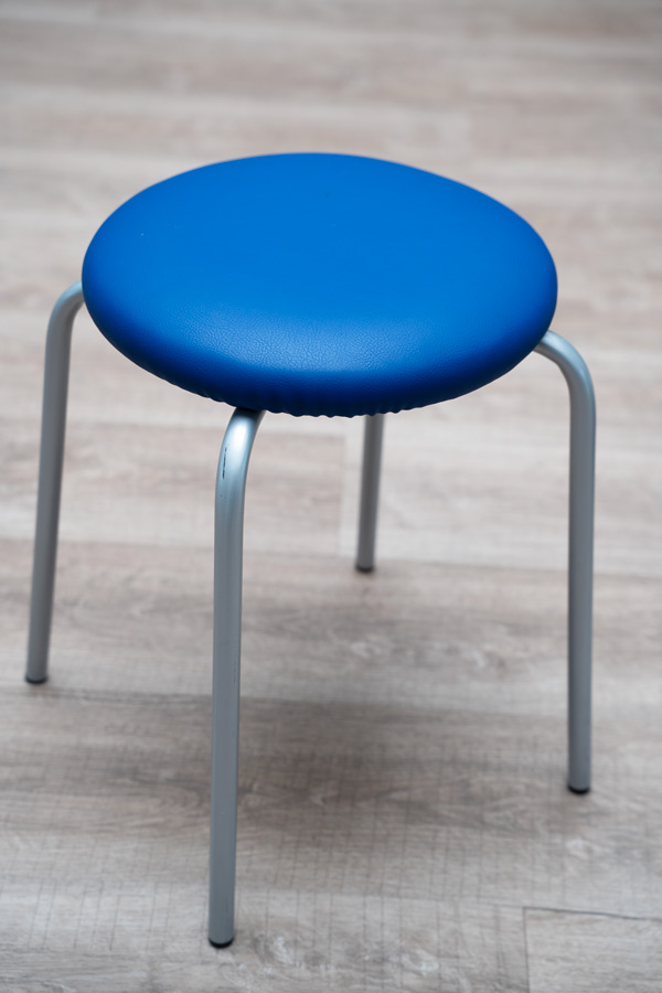 Gymnastikhocker mit Polsterung, rund