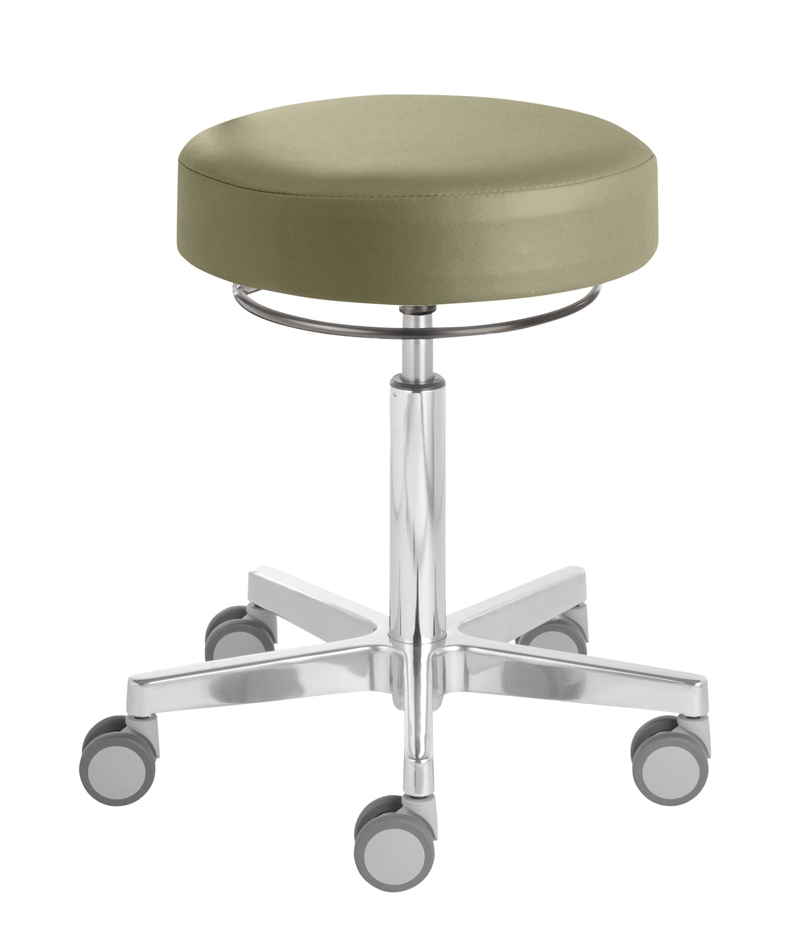 Arbeitshocker comfort, Aluminium-Fußkreuz, Hubbereich: 53 - 73 cm