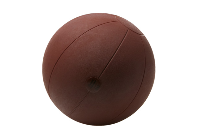 Medizinball,  Ø 28cm, 1500g, Farbe braun