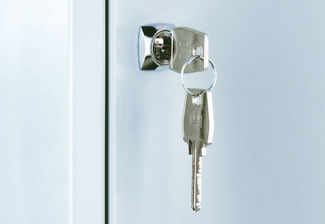 Zylinderschloß, 2 Schlüssel je Schloß