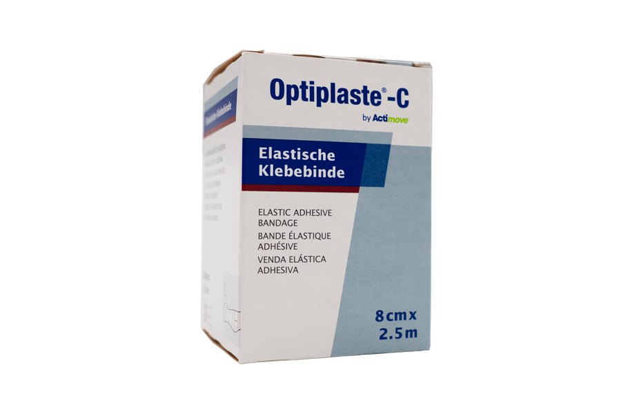 Verpackung der Optiplaste-C Klebebinde mit 8cm Länge