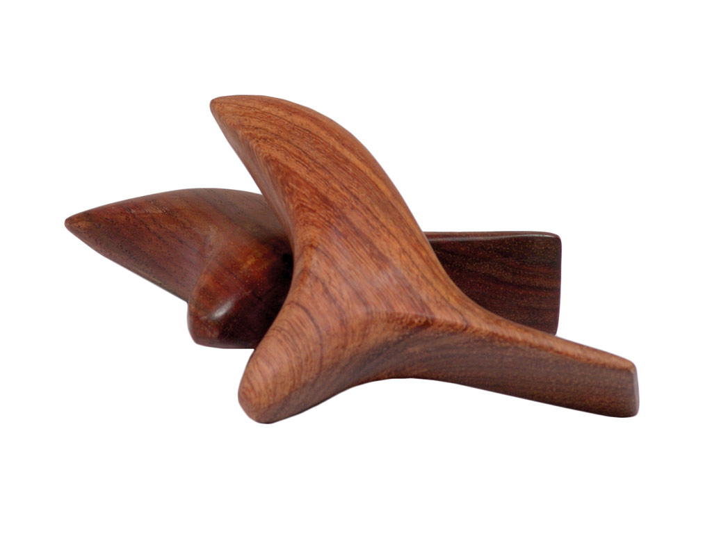 Massagebirdy aus dunklem Holz der Marke cosiMed.