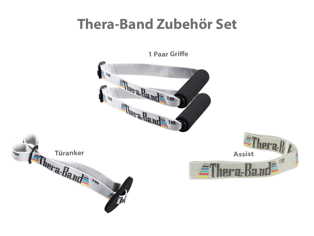 Thera-Band Zubehör Set (Assist, 1 Paar Griffe, Türanker)