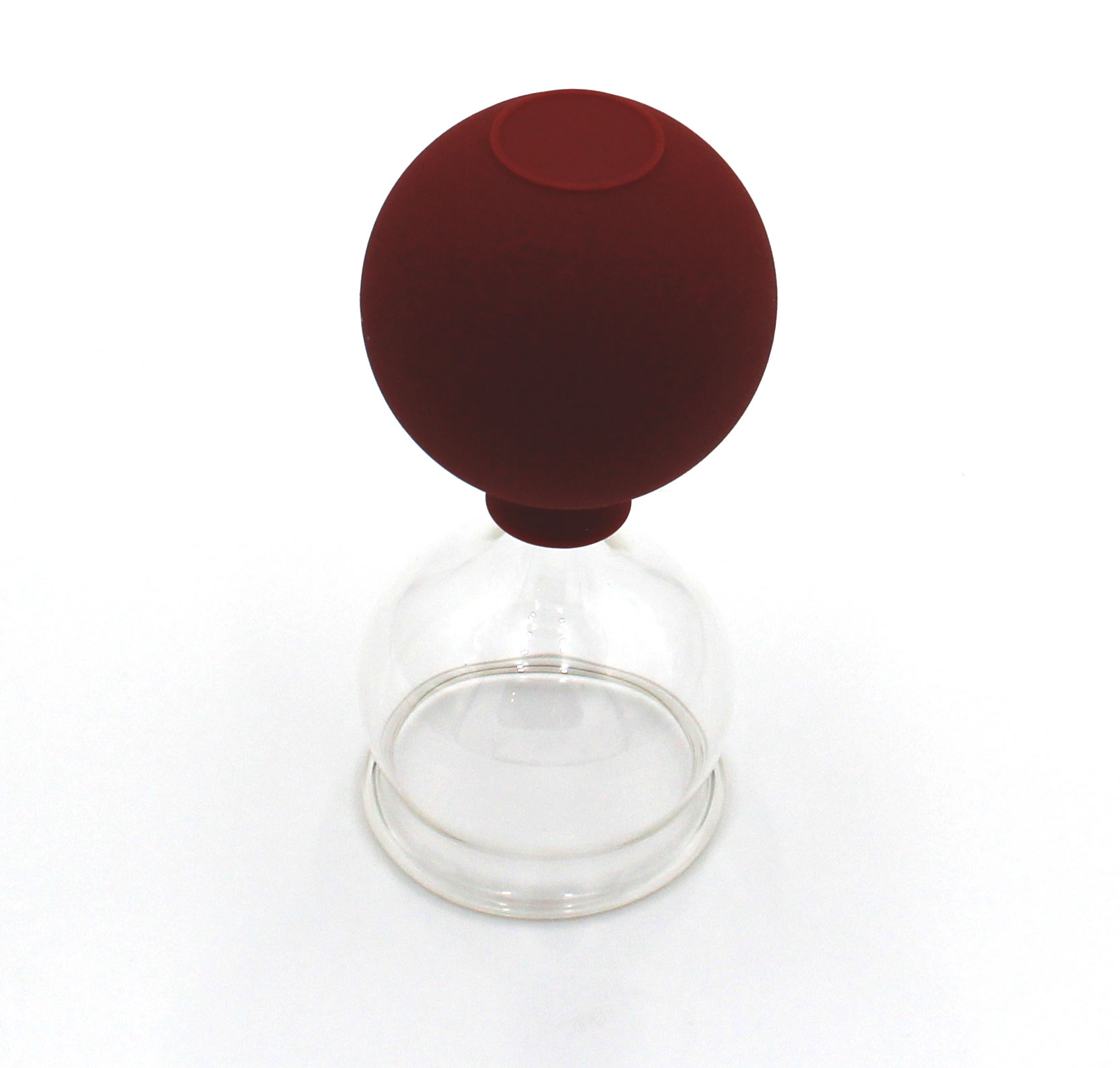 Schröpfglas mit Gummiball, ø 5,5 cm
