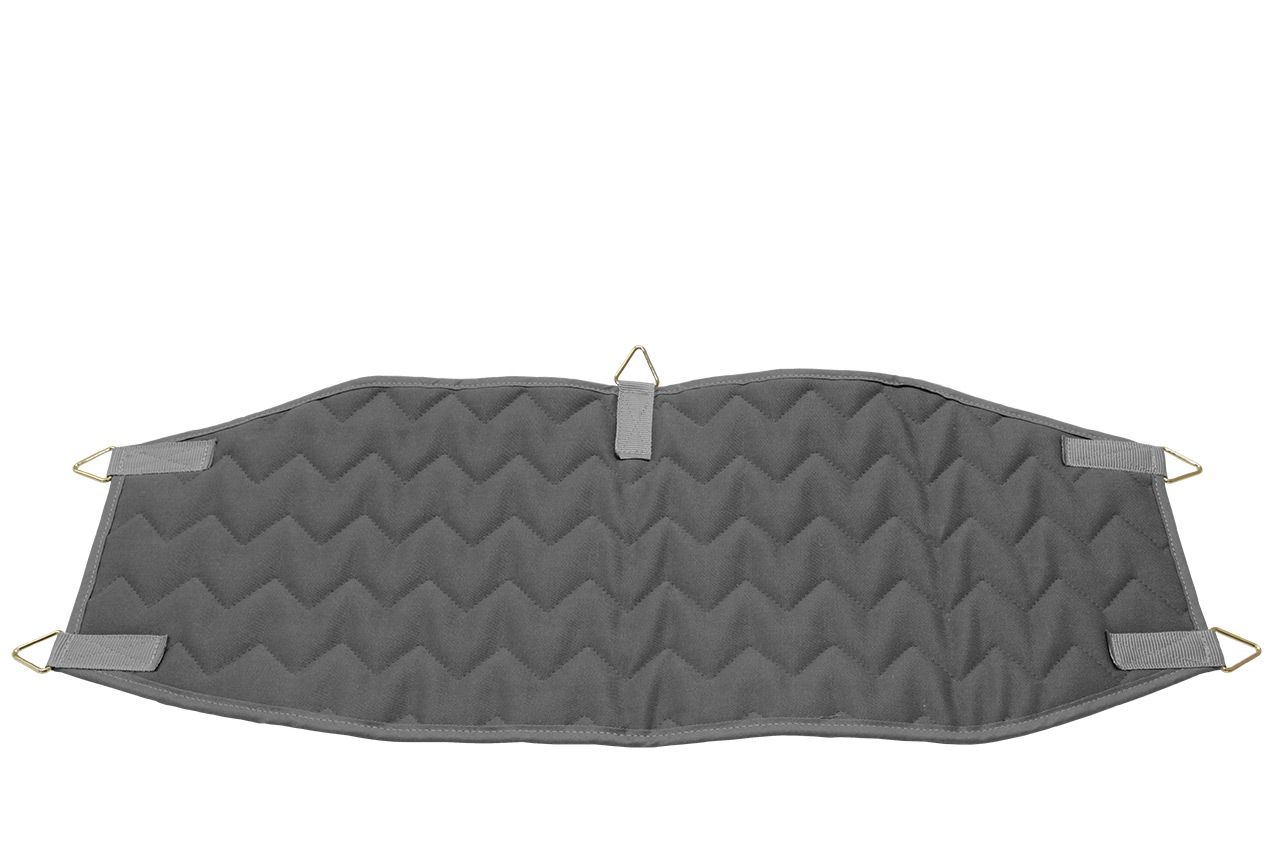 Beckenschlinge mit 5 Ringen, grau, ca. 75 x 28 cm