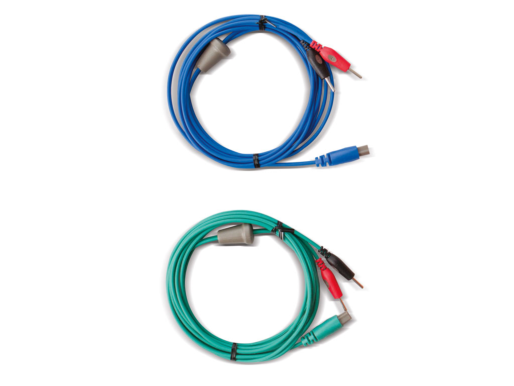 Intelect Elektrodenkabel, Kanäle 1 + 2, blau und grün