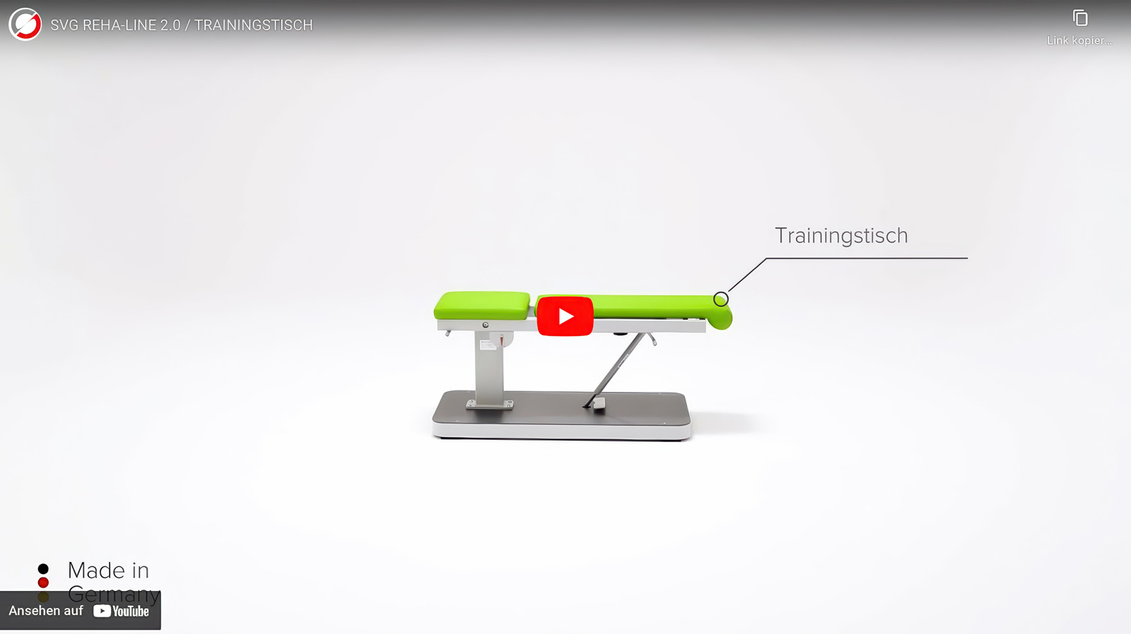 Vorschaubild für das YouTube-Video zum Reha-Line 2.0 Trainingstisch